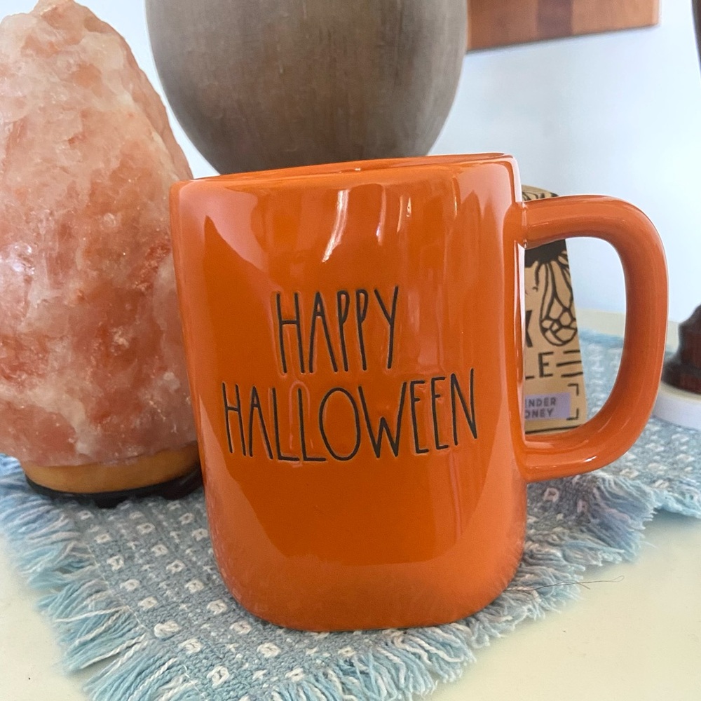 Rae Dunn Happy Halloween Orange Mug